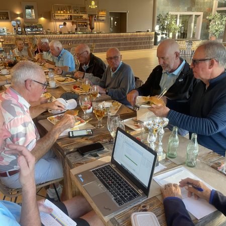 Inbetweeners Members Enjoying the Meal after the Game